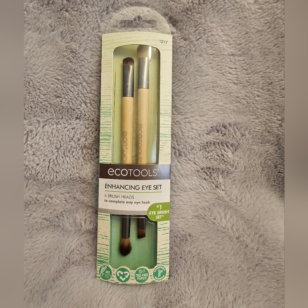Ecotools Enhancing Eye Set 2 Brushes, 4 Brush Heads